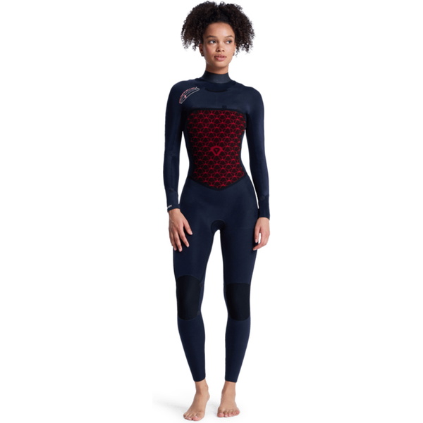 2026 Roxy Womens Swell Natural 3/2mm Chest Zip Wetsuit 26BW213508 - Flower